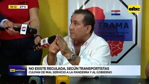 Video: No existe regulada, según transportistas  - ABC Noticias - ABC Color