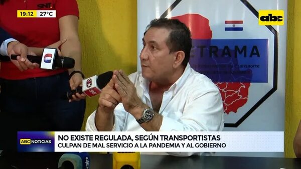Video: No existe regulada, según transportistas - ABC Noticias - ABC Color