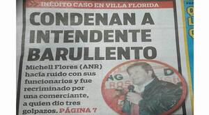 Michell Flores fue tapa de diario por ser barullento y maltratar a una mujer