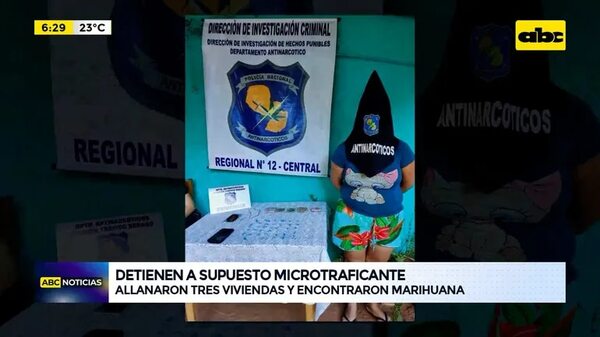 Video: Detienen a supuesto microtraficante de drogas - ABC Noticias - ABC Color