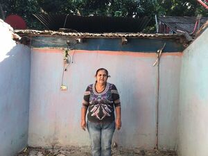 Temporal destechó vivienda de una humilde mujer que pide ayuda de la ciudadanía para reconstruir su hogar