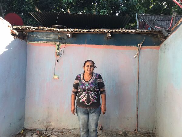 Temporal destechó vivienda de una humilde mujer que pide ayuda de la ciudadanía para reconstruir su hogar