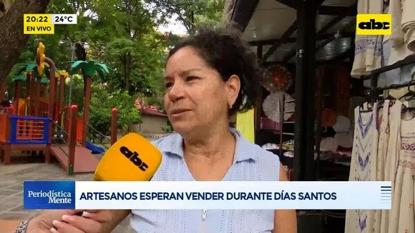 Video: Artesanos esperan vender durante días santos - Periodísticamente - ABC Color
