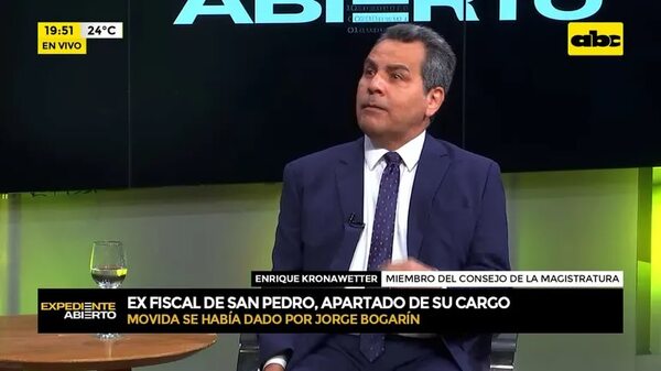 Video: Jorge Bogarín apartó de su cargo a ex fiscal - ABC Noticias - ABC Color