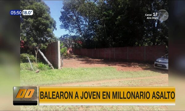 Capiatá: Balearon a joven en millonario asalto | Telefuturo