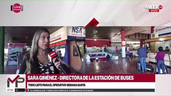Mucho movimiento este Lunes Santo en la Estación de Buses de Asunción - Megacadena — Últimas Noticias de Paraguay