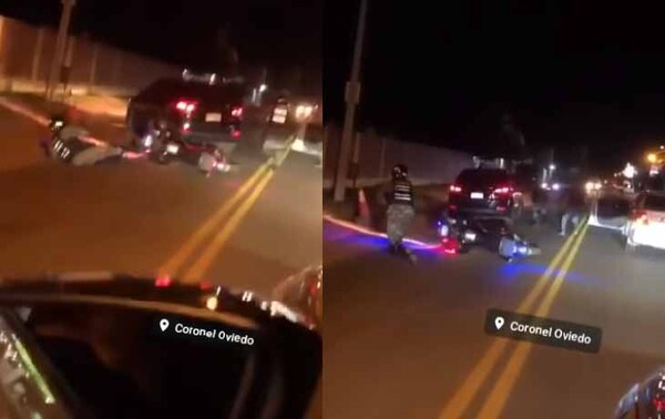 Atropellan a dos agentes del Grupo Lince en Coronel Oviedo – Prensa 5