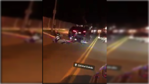 [VIDEO] Conductor tarova huyó de control y atropelló a polis Lince