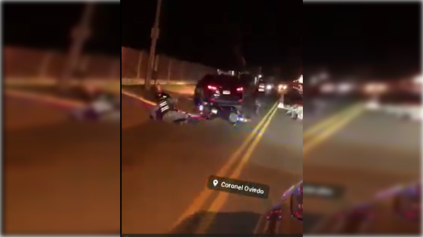 [VIDEO] Conductor tarova huyó de control y atropelló a polis Lince