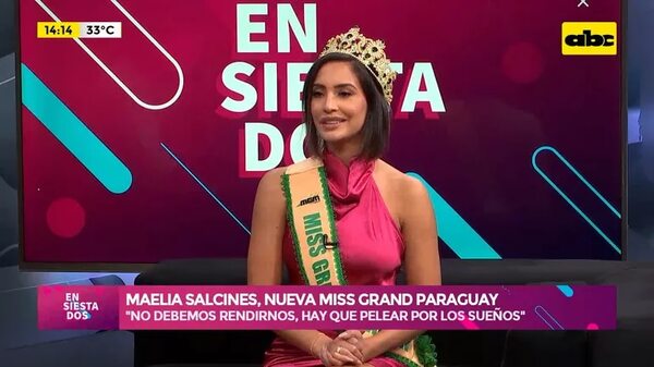 Video: Maelia Salcines, la nueva Miss Grand Paraguay - Ensiestados - ABC Color