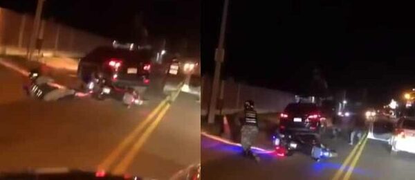 Diario HOY | VIDEO| Conductor atropella a dos agentes Lince en Coronel Oviedo