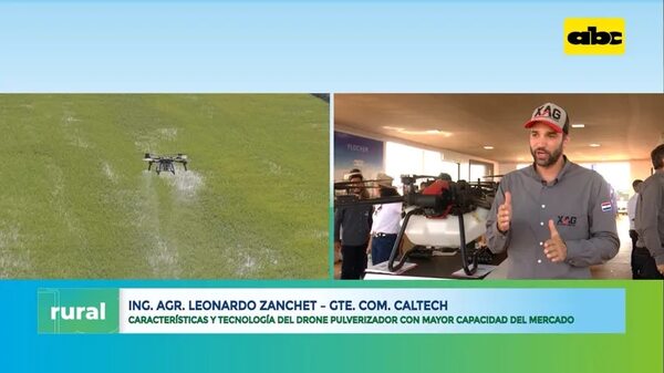 Video: Características y tecnología del drone pulverizador presentada por Caltech - ABC Rural - ABC Color
