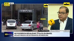 Video: No pudieron revalidar títulos en Brasil  - ABC Noticias - ABC Color