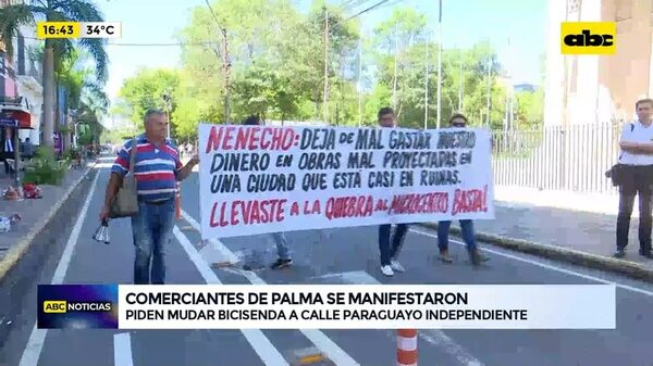 Video: Comerciantes de Palma se manifestaron - ABC Noticias - ABC Color