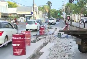Tramo de la Avenida España: Cerrado por obras - SNT