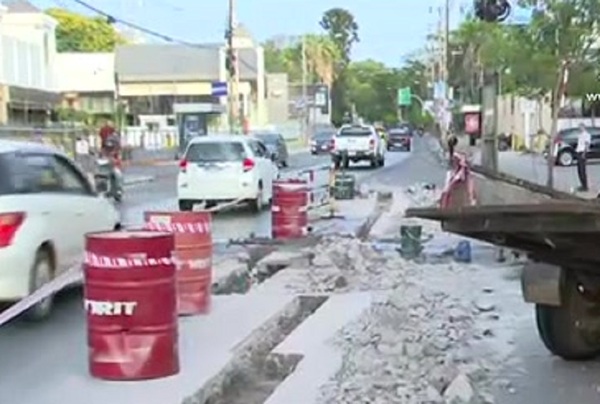 Tramo de la Avenida España: Cerrado por obras - SNT