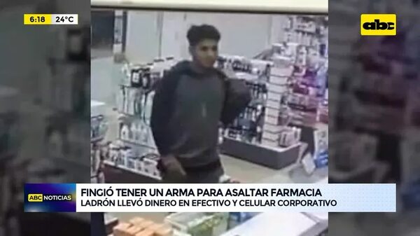 Video: Fingió tener un arma para asaltar una farmacia - ABC Noticias - ABC Color