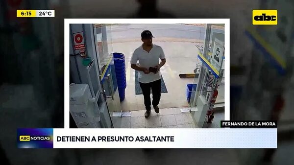 Video: Detienen a presunto asaltante de supermercados - ABC Noticias - ABC Color