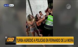 Turba agredió a policías en Fernando de la Mora | Telefuturo