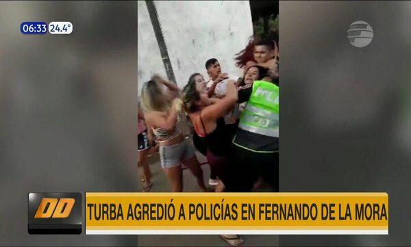 Turba agredió a policías en Fernando de la Mora | Telefuturo