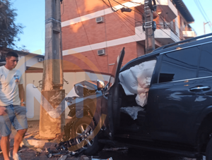 Tacuara sufre accidente de tránsito en Asunción · Radio Monumental 1080 AM