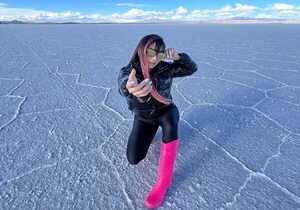 Marilina y su familia visitaron el Salar de Uyuni - Gente - ABC Color