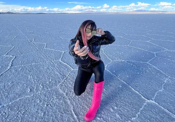 Marilina y su familia visitaron el Salar de Uyuni - Gente - ABC Color