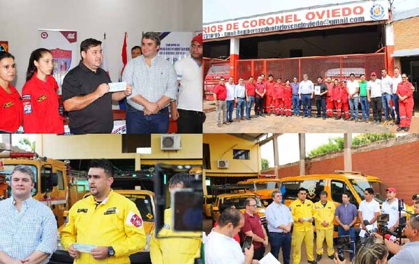 Municipalidad transfiere fondos a bomberos voluntarios de Coronel Oviedo – Prensa 5