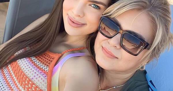 La Nación / Nadia Ferreira disfruta del cariño de su mamá bajo el sol de Miami