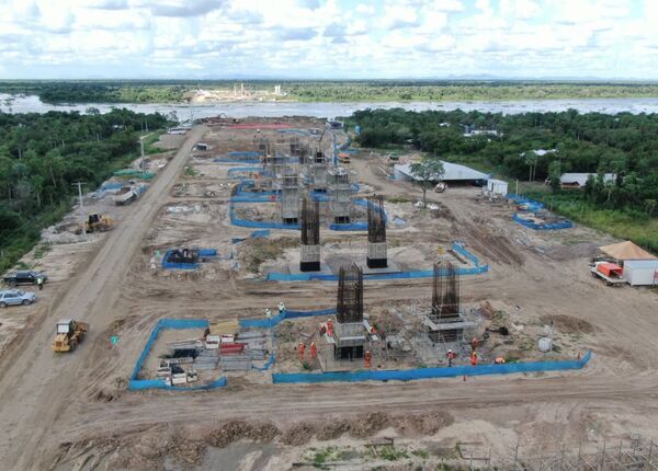 Diario HOY | Puente de la Bioceánica avanza con la construcción de cabezales y pilotes