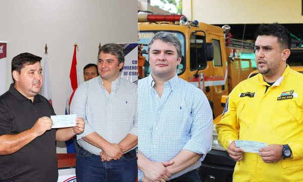 Municipalidad de Coronel Oviedo transfiere aporte a Cuerpo de Bomberos Voluntarios - OviedoPress