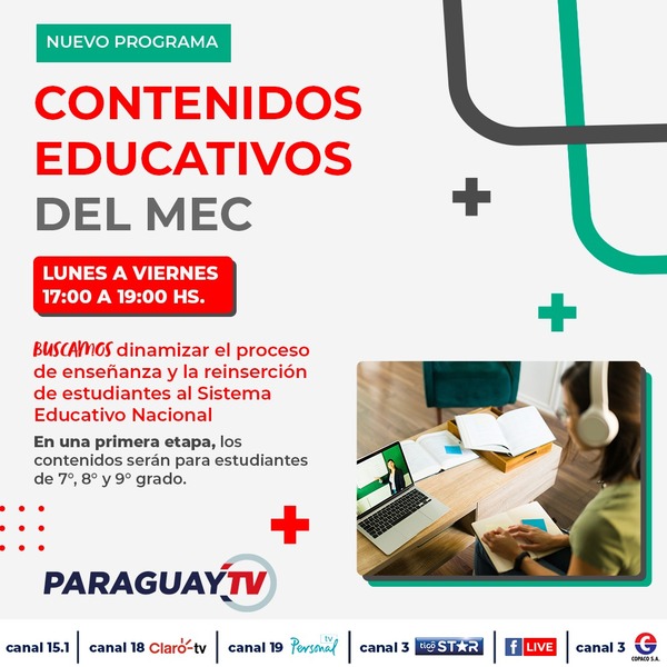 Paraguay TV inicia transmisión de contenidos del MEC para educación multimedia - .::Agencia IP::.
