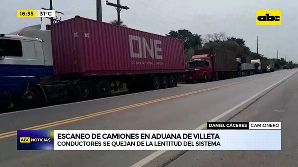 Video: Escaneos de camiones en Aduana de Villeta - ABC Noticias - ABC Color