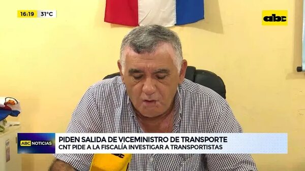 Video: CNT pide salida de viceministro de Transporte - ABC Noticias - ABC Color