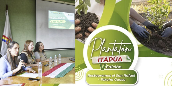 LANZARON LA V EDICIÓN DEL PLANTATÓN CON EL LEMA “RESTAUREMOS SAN RAFAEL” - Itapúa Noticias