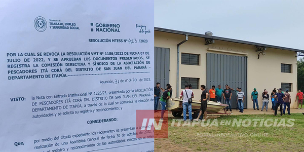 CONFLICTO EN LA COMISIÓN DE LA ASOCIACIÓN DE PESCADORES DE SAN JUAN DEL PNÁ. - Itapúa Noticias