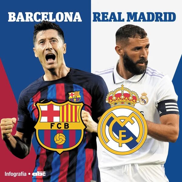 Barcelona-Real Madrid, cuarto clásico del año que vale una final - Fútbol Internacional - ABC Color
