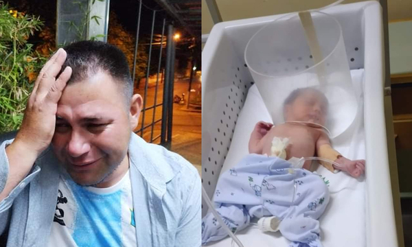 Villarrica: Hombre entre lágrimas pide ayuda y una cama de terapia para salvar a su hijo recién nacido - OviedoPress