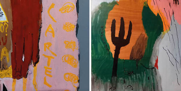 Diario HOY | Intervenciones pictóricas de padre e hijo exponen en HIVE espacio de arte