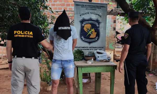 Detienen a presunto microtraficante en Coronel Oviedo - OviedoPress