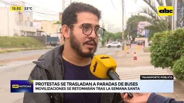 Video: Protestas se trasladan a paradas de buses - ABC Noticias - ABC Color