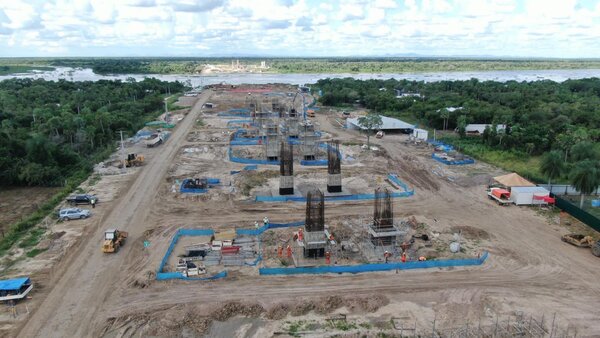 El Puente de la Bioceánica avanza a buen ritmo en ambas márgenes del río Paraguay