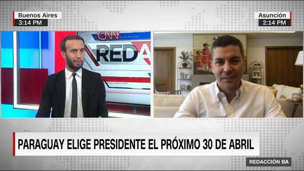 Santi Peña: “Quiero ser presidente porque tengo una enorme fe en Paraguay" dijo a CNN
