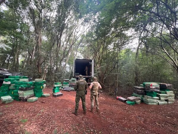 Incautan cinco toneladas de marihuana en la frontera Paraguay-Brasil - ABC en el Este - ABC Color