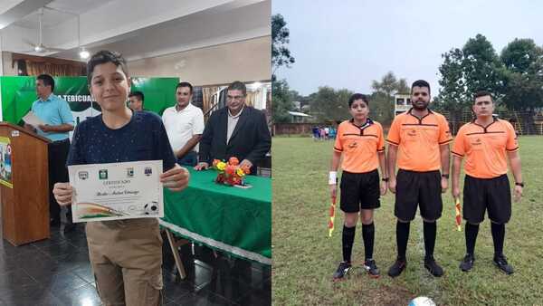 Sampedrano debutó como árbitro con tan solo 14 años