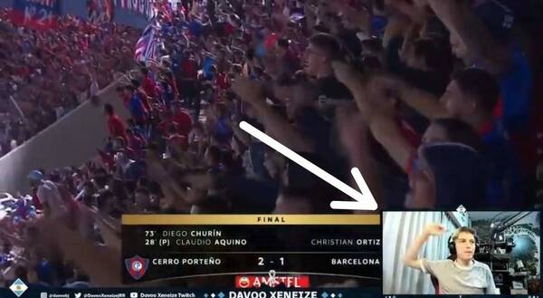 [VIDEO] ¡Hincha de Boca se rinde ante la hinchada de Cerro Porteño!