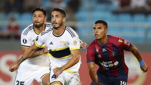 Bruno Valdez ve la roja en el empate de Boca ante Monagas