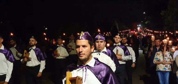 Fervor popular en Vía Crucis Mayor en Hernandarias