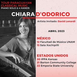 Chiara D'Odorico iniciará gira por México y Estados Unidos - .::Agencia IP::.