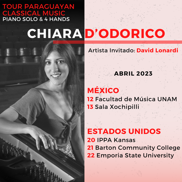 Chiara D'Odorico iniciará gira por México y Estados Unidos - .::Agencia IP::.